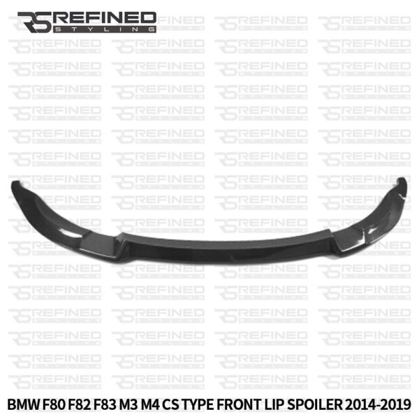 FOR BMW M3 M4 F80 F82 F83 FRONT SPLITTER LIP SKIRT CS STYLE CARBON LOOK 2014+
