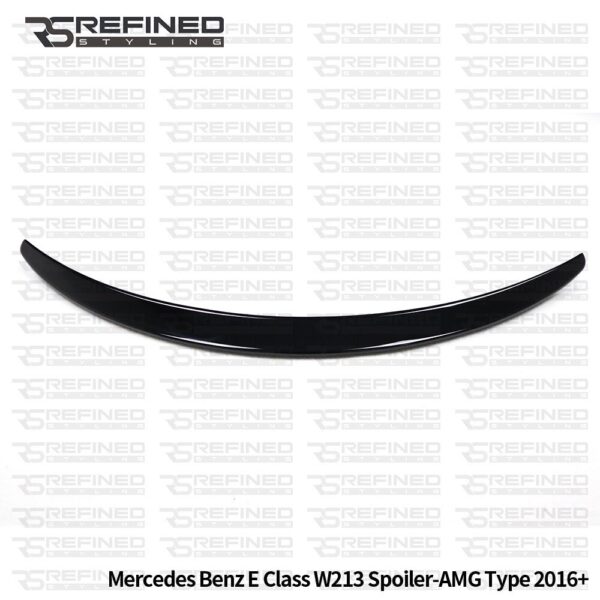FOR MERCEDES E CLASS W213 SALOON E63 STYLE BOOT SPOILER GLOSS BLACK 2016-2020